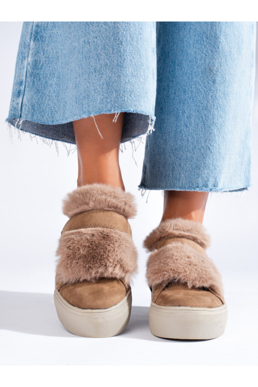 beeži värvi  kingad karusnahaga Shelovet