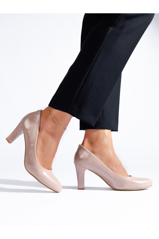  poolsaapad kõrge kontsaga beeži värvi Shelovet