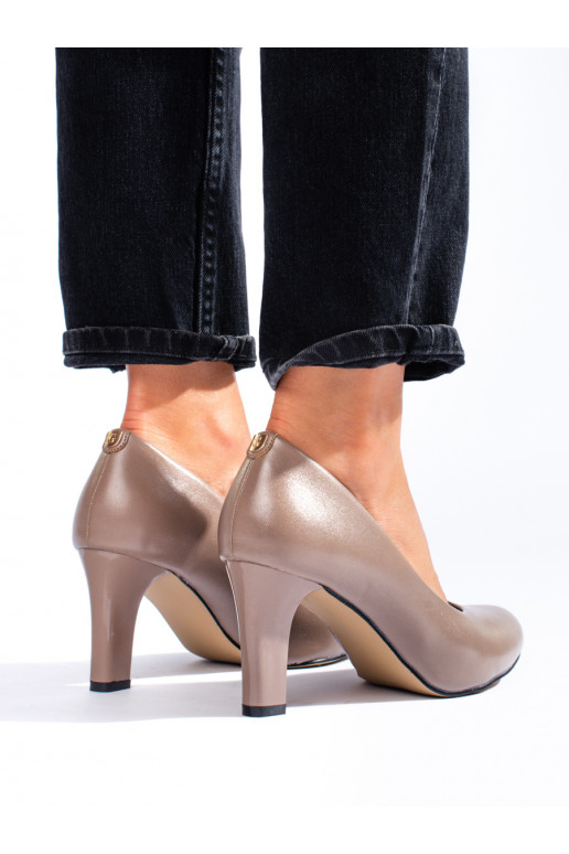  beeži värvi poolsaapad kõrge kontsaga Shelovet