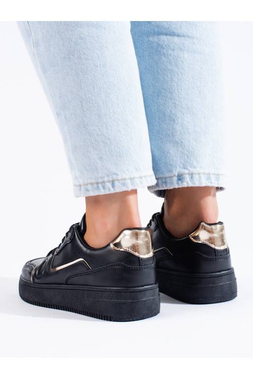 mustad Tossud mudeli kingad platvormiga Shelovet mustad Tossud mudeli kingad platvormiga Shelovet