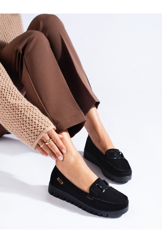 seemisnakhsed Mustad mokassiinid  Shelovet seemisnakhsed Mustad mokassiinid  Shelovet