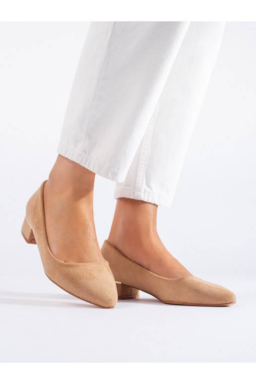  poolsaapad madalatel kontsadel Shelovet beeži värvi