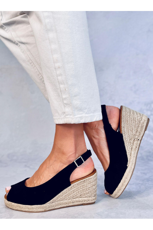 Espadrillid open toe NEVIL BLACK
