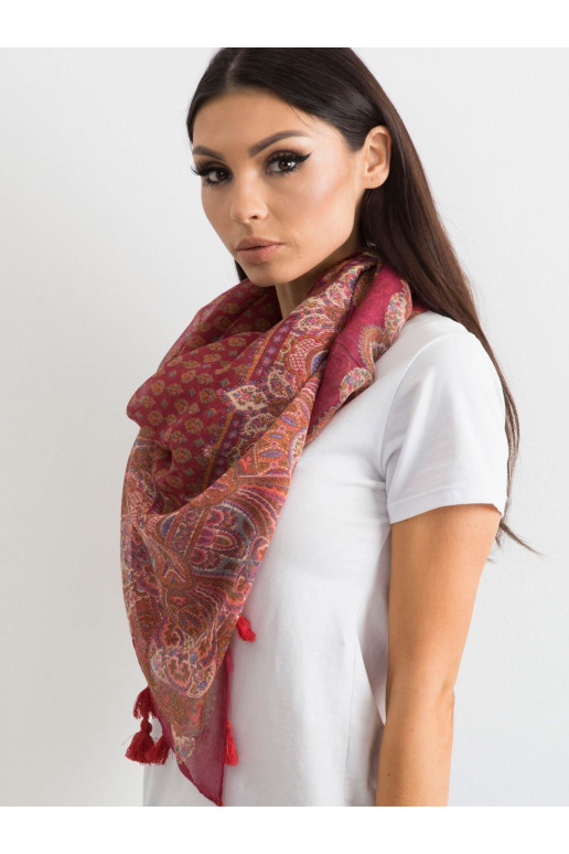 Burgundia sall trükise ja narmastega