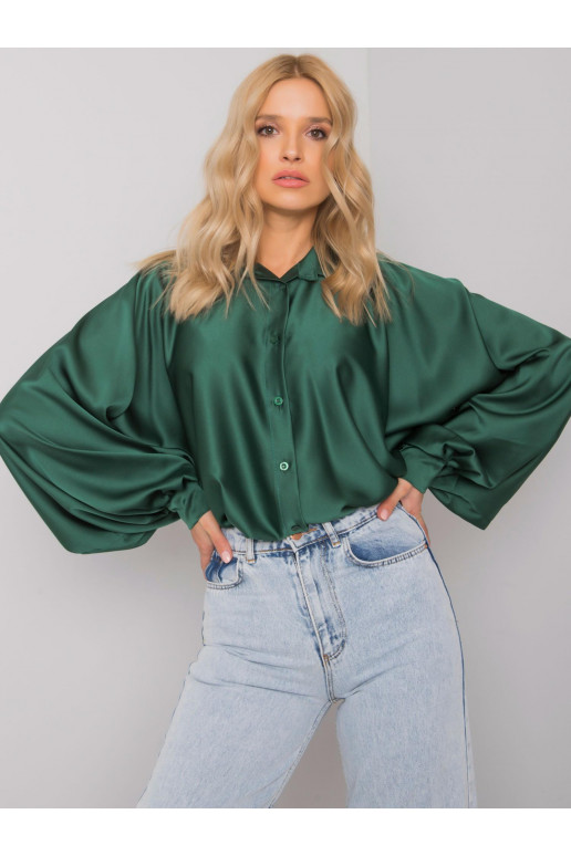 Roheline laiade varrukatega särk...