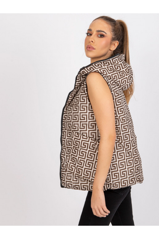 Must tepitud pööratav Addisoni vest Must tepitud pööratav Addisoni vest