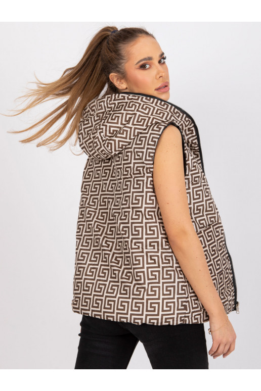 Must tepitud pööratav Addisoni vest Must tepitud pööratav Addisoni vest