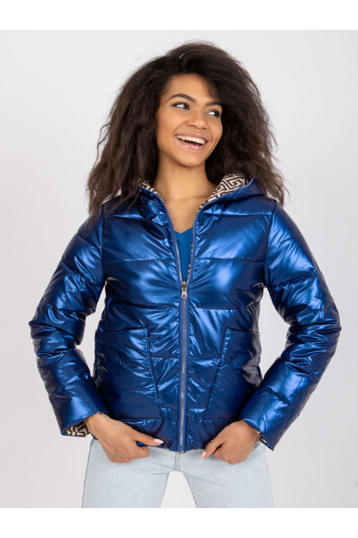 Sinine ümberpööratav kapuutsiga jope... Sinine ümberpööratav kapuutsiga jope...