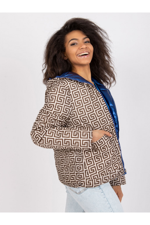 Sinine ümberpööratav kapuutsiga jope... Sinine ümberpööratav kapuutsiga jope...