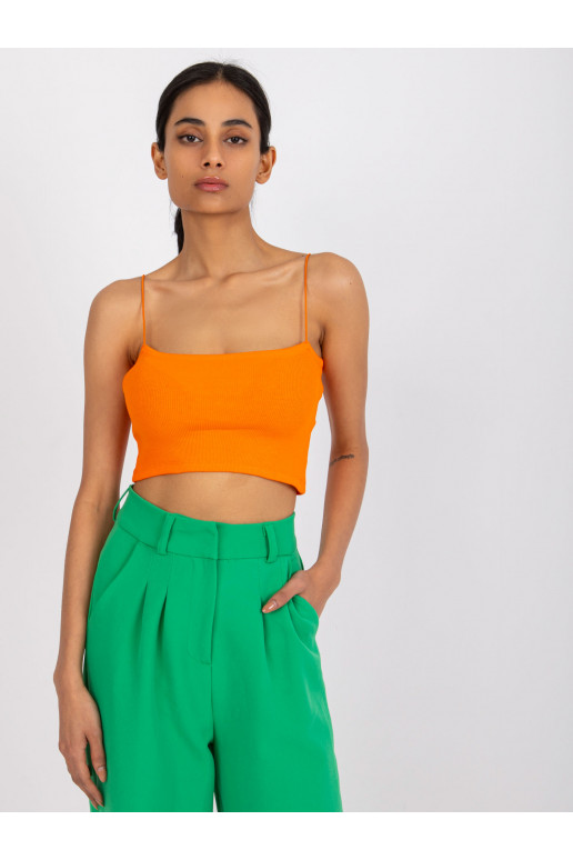 Oranž crop top triipudega Aria RUE PARIS