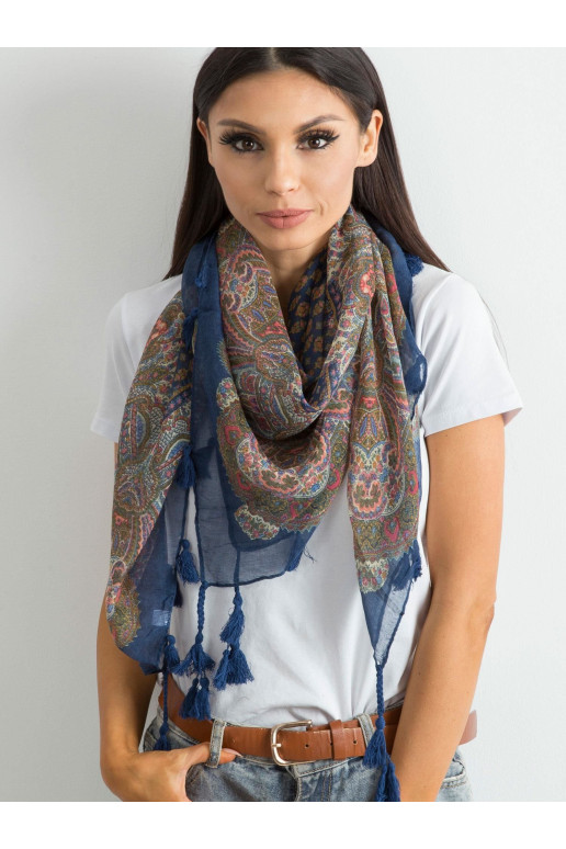 Tumesinine sall trükise ja narmastega