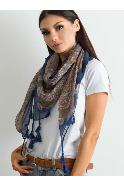 Tumesinine sall trükise ja narmastega