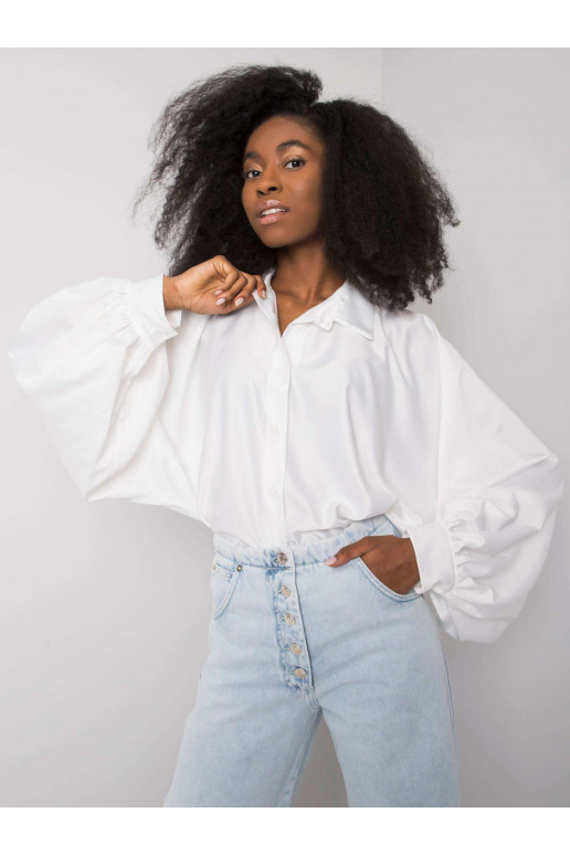 Valge laiade varrukatega särk Cristina