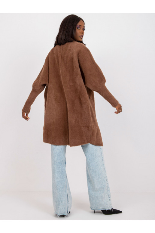 Pruun naiste villase alpaka mantel Pruun naiste villase alpaka mantel