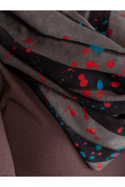 Graue Damen-Schlinge korsten mit Prints