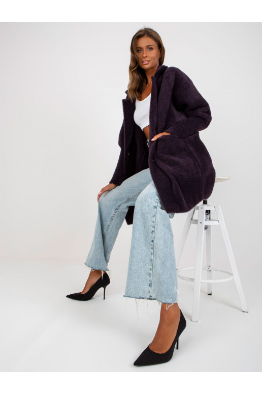 Tumelilla taskutega alpaka mantel Tumelilla taskutega alpaka mantel