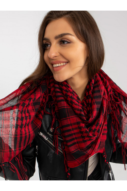 Burgundia ja musta arafatka ruuduline...