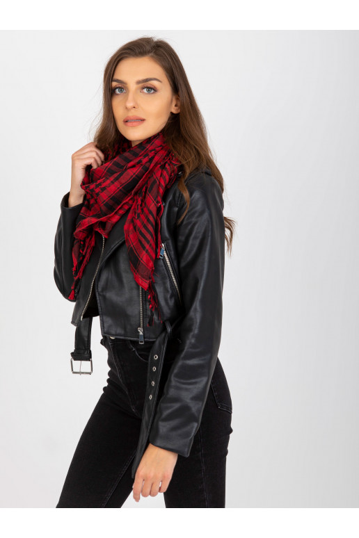 Burgundia ja musta arafatka ruuduline...